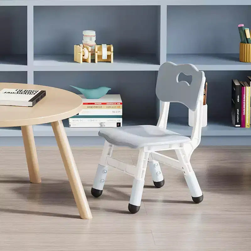 Lot de 2 chaises pour enfants, chaise en plastique réglable en hauteur sur 3 niveaux pour enfants (2-6 ans) - Idéal pour la maison, la salle de classe et la crèche