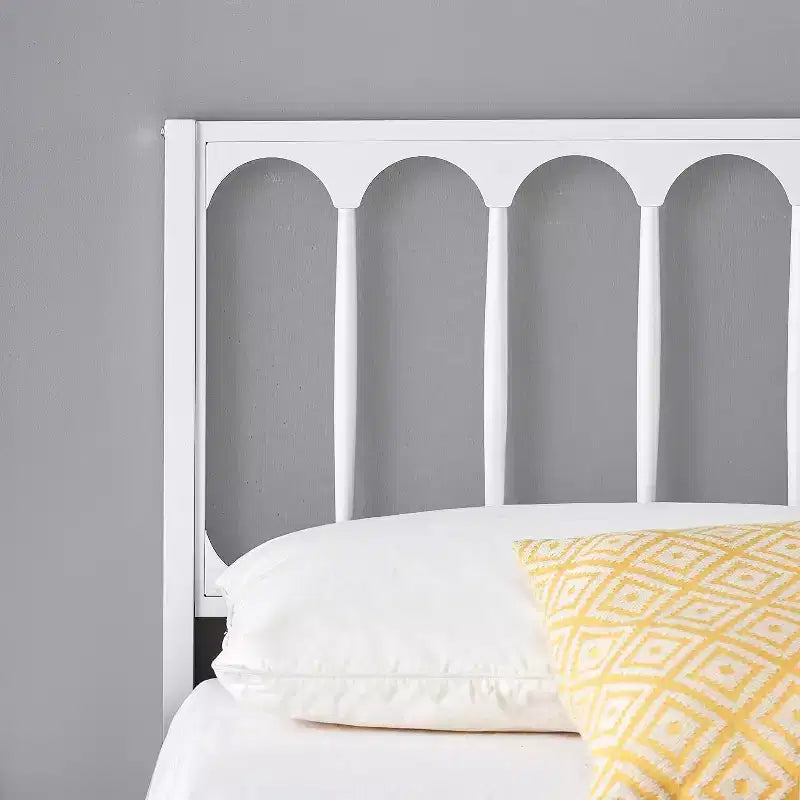 Cadre de lit Queen Size 14 pouces - Assemblage en 30 minutes, plateforme de lit en métal avec tête de lit, pas besoin de sommier - Design moderne, antidérapant