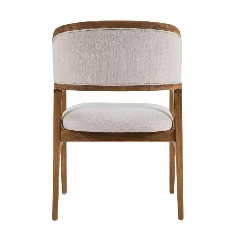 Christopher Knight Home Vera Chaises de salle à manger capitonnées en hévéa de style milieu de siècle (lot de 4)