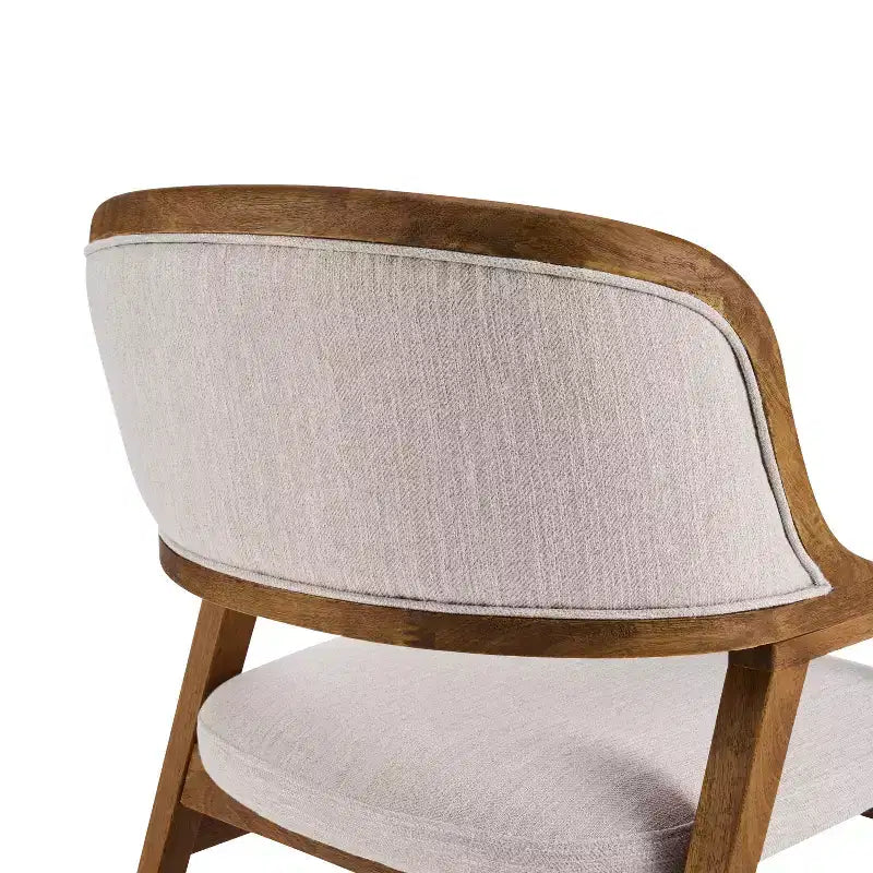 Christopher Knight Home Vera Chaises de salle à manger capitonnées en hévéa de style milieu de siècle (lot de 4)
