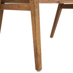 Christopher Knight Home Vera Chaises de salle à manger capitonnées en hévéa de style milieu de siècle (lot de 4)