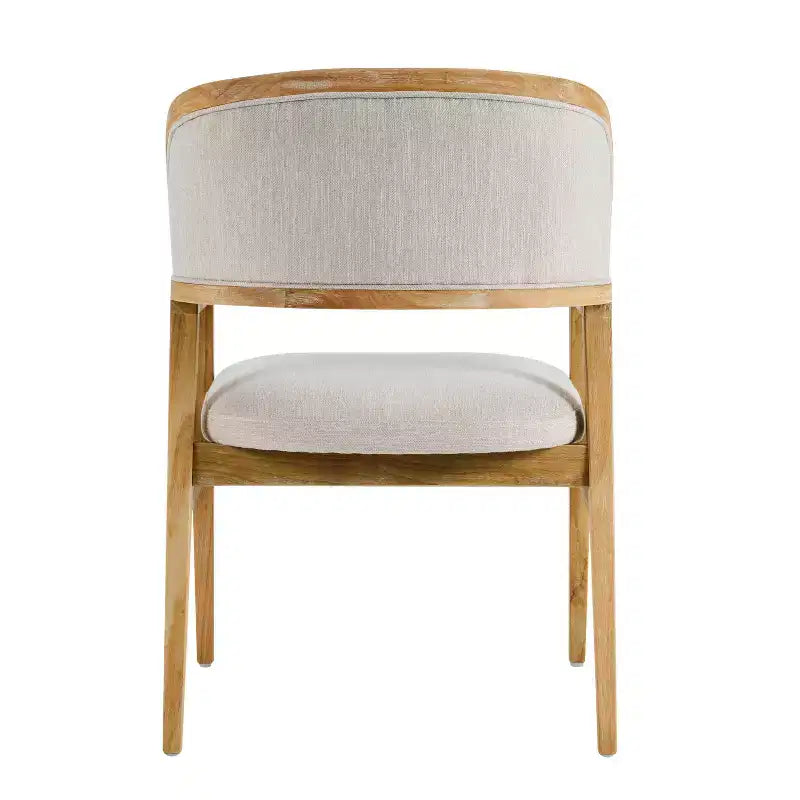 Christopher Knight Home Vera Chaises de salle à manger capitonnées en hévéa de style milieu de siècle (lot de 4)