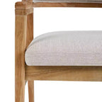 Christopher Knight Home Vera Chaises de salle à manger capitonnées en hévéa de style milieu de siècle (lot de 4)