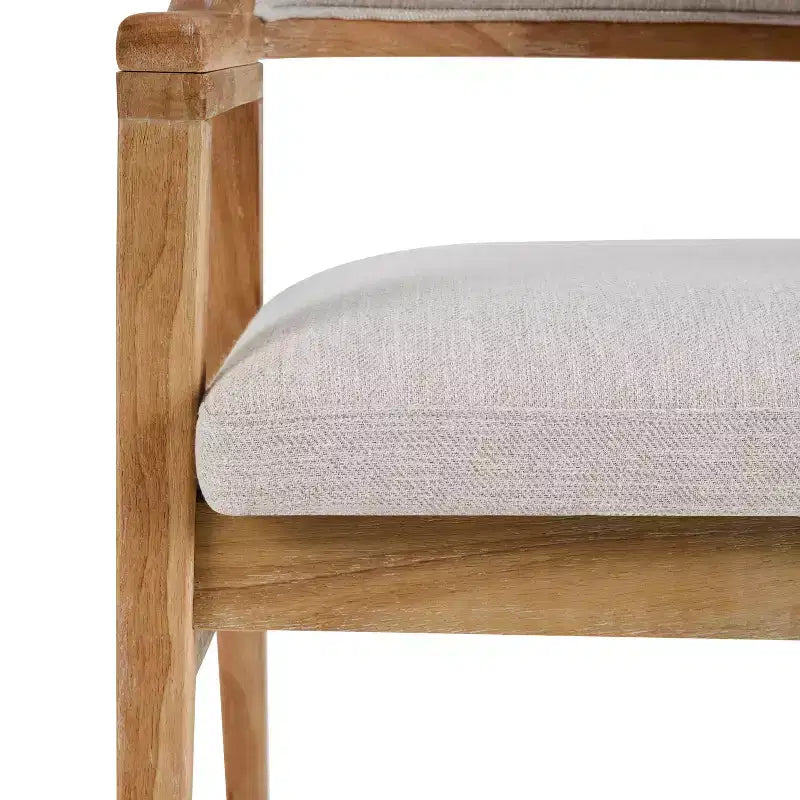 Christopher Knight Home Vera Chaises de salle à manger capitonnées en hévéa de style milieu de siècle (lot de 4)