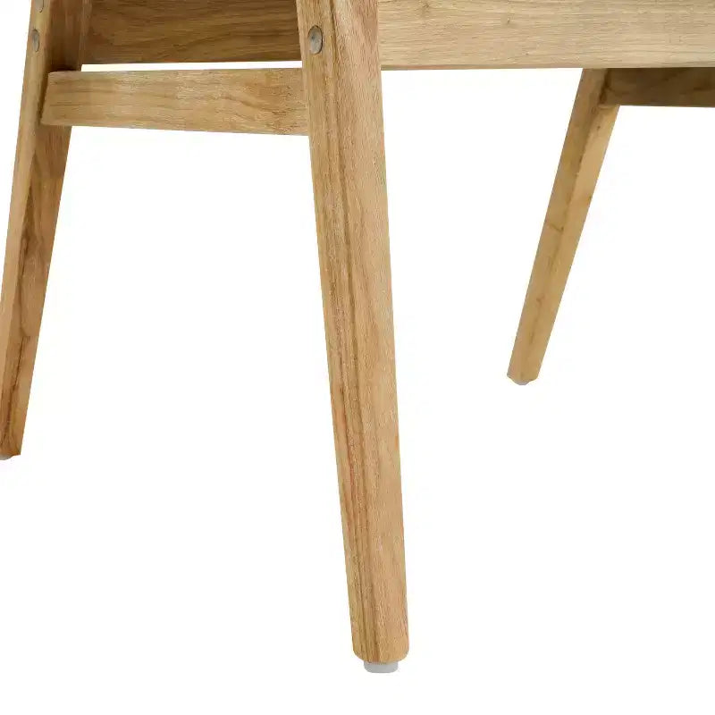 Christopher Knight Home Vera Chaises de salle à manger capitonnées en hévéa de style milieu de siècle (lot de 4)