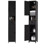 66.9 Tall Bathroom Storage Cabinet, Freestanding Narrow Organizer with Adjustable Shelves, Water Resistant Design, for Small Spaces Kitchen Hallway,