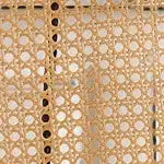 Bekrvio Lot de 2/3/4 tabourets de bar avec dossier en rotin, assise rembourrée, cadre en métal et repose-pieds, chaises de bar modernes pour îlot de cuisine, bar à domicile.