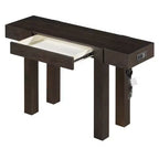 Console rustique minimaliste GDFStudio Sam 47.25 avec tiroir caché et prise de courant latérale