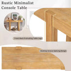 Console rustique minimaliste GDFStudio Sam 47.25 avec tiroir caché et prise de courant latérale