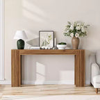 TUYOHW 63 Console extra longue, Table de canapé de style ferme, Table d'entrée étroite pour couloir, salon, Table d'appoint en bois pour foyer, Capacité de 200 lb
