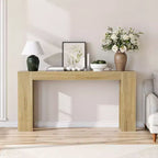 TUYOHW 63 Console extra longue, Table de canapé de style ferme, Table d'entrée étroite pour couloir, salon, Table d'appoint en bois pour foyer, Capacité de 200 lb