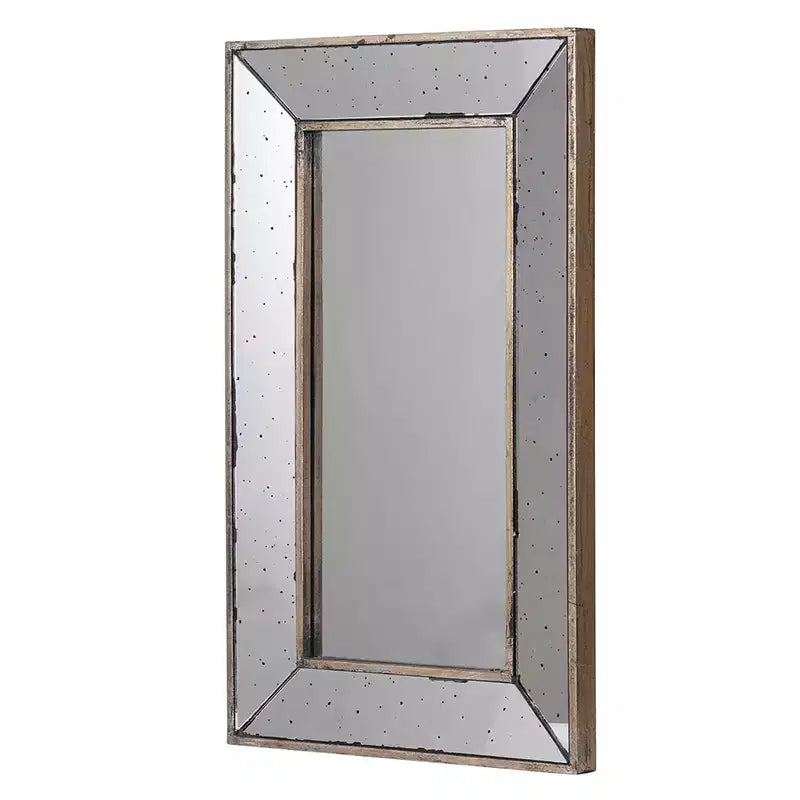 Miroir mural rectangulaire traditionnel ou plateau décoratif de 16,5 x 24 pouces