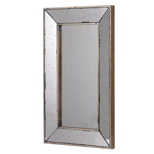 Miroir mural rectangulaire traditionnel ou plateau décoratif de 16,5 x 24 pouces