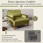 Fauteuil d'appoint Polibi surdimensionné avec accoudoirs circulaires et coussin lombaire