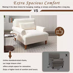 Fauteuil d'appoint Polibi surdimensionné avec accoudoirs circulaires et coussin lombaire