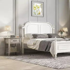 Table de chevet en bois avec 1 tiroir, étagère de rangement ouverte, table d'appoint industrielle, table de chevet étroite blanche, polyvalente pour chambre à coucher, petits espaces