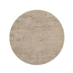 Table d'appoint ronde crème avec pied piédestal 22x22x25.5