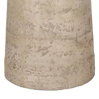 Table d'appoint ronde crème avec pied piédestal 22x22x25.5
