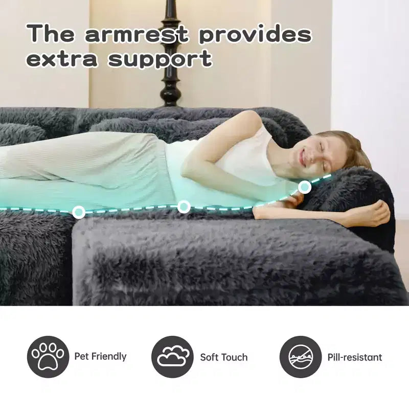 Canapé sans accoudoirs en forme de U, éponge haute densité 32D, fond antidérapant, aucun assemblage requis, conception ergonomique, combinaison libre, emballage sous vide pour salons/bureaux