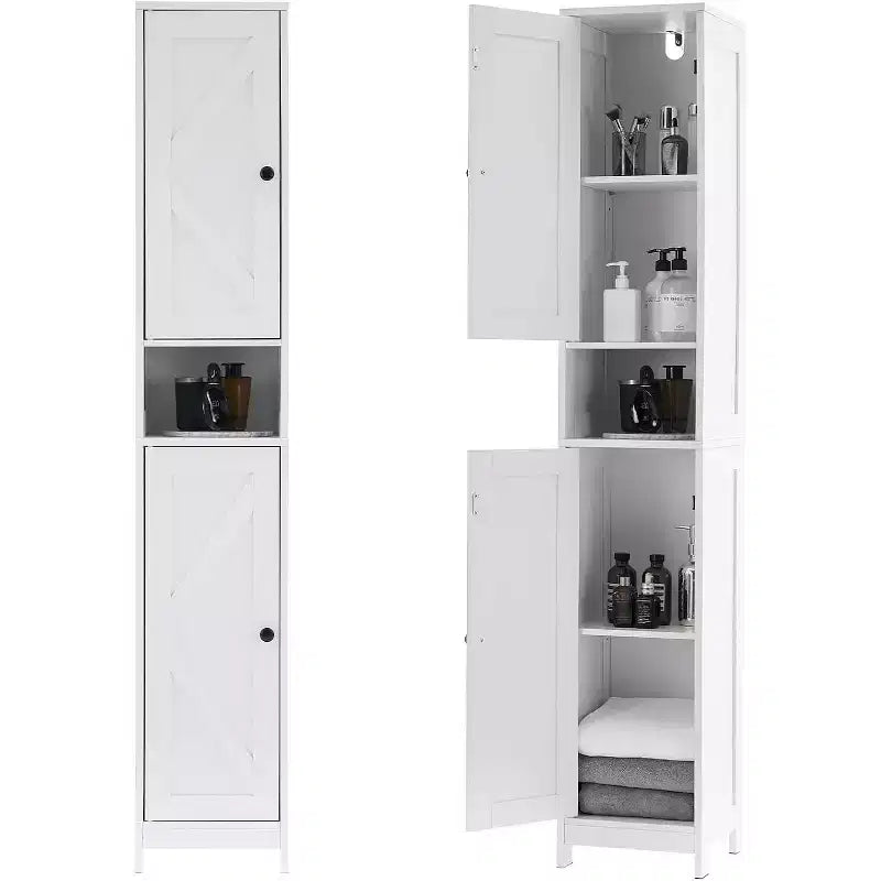 Ensemble de meubles de salle de bain modernes et élégants, rangement complet, durable et peu encombrant pour une organisation fonctionnelle de la salle de bain