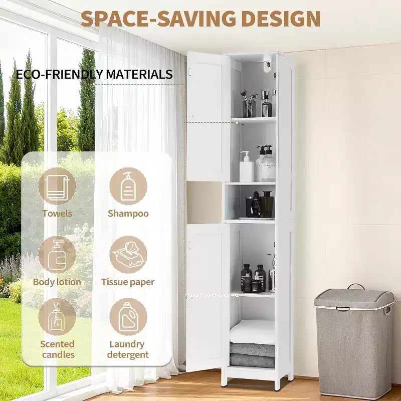 Ensemble de meubles de salle de bain modernes et élégants, rangement complet, durable et peu encombrant pour une organisation fonctionnelle de la salle de bain