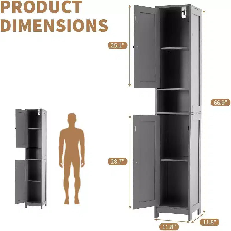 Ensemble de meubles de salle de bain modernes et élégants, rangement complet, durable et peu encombrant pour une organisation fonctionnelle de la salle de bain