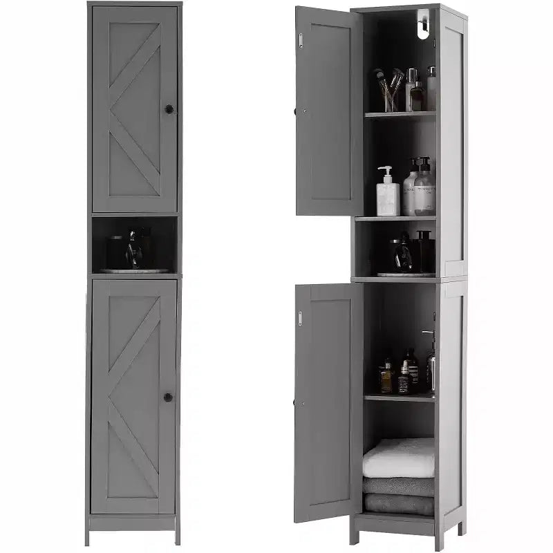 Ensemble de meubles de salle de bain modernes et élégants, rangement complet, durable et peu encombrant pour une organisation fonctionnelle de la salle de bain