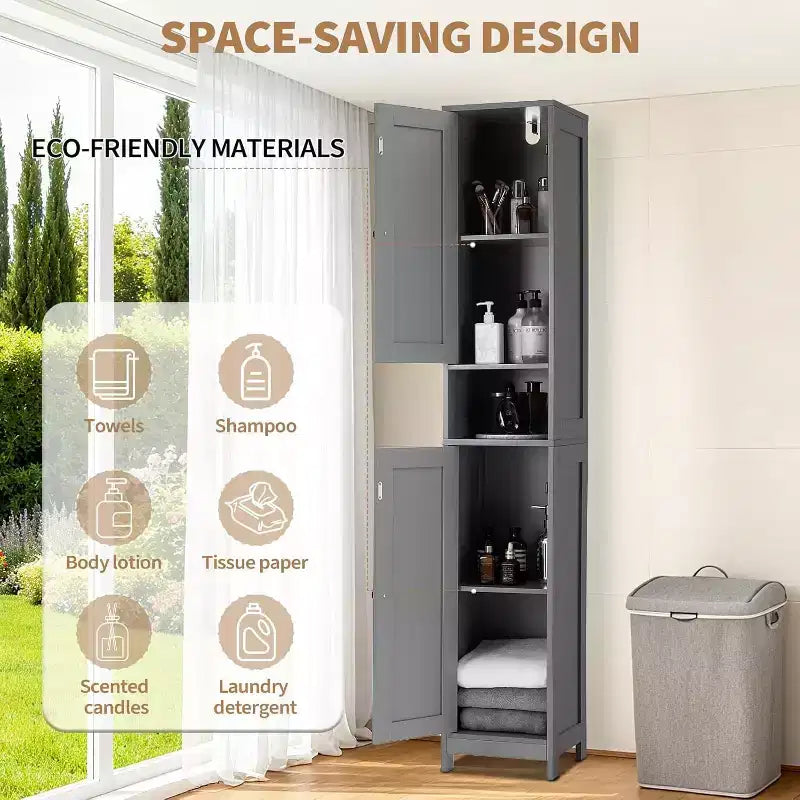 Ensemble de meubles de salle de bain modernes et élégants, rangement complet, durable et peu encombrant pour une organisation fonctionnelle de la salle de bain