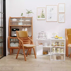 Bureau d'angle en forme de L rotatif avec étagères, gain de place et rangement