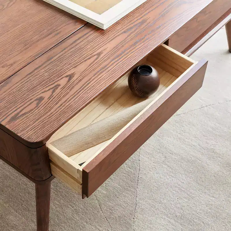 Table basse relevablePlateau élévateur, Compartiment caché, Étagère de rangement, 2 Tiroirs, Table basse/centrale pour Salon