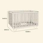 Lit de bébé convertible 5-en-1 Storkcraft Amalfi Deluxe avec barrière de protection pour tout-petits incluse