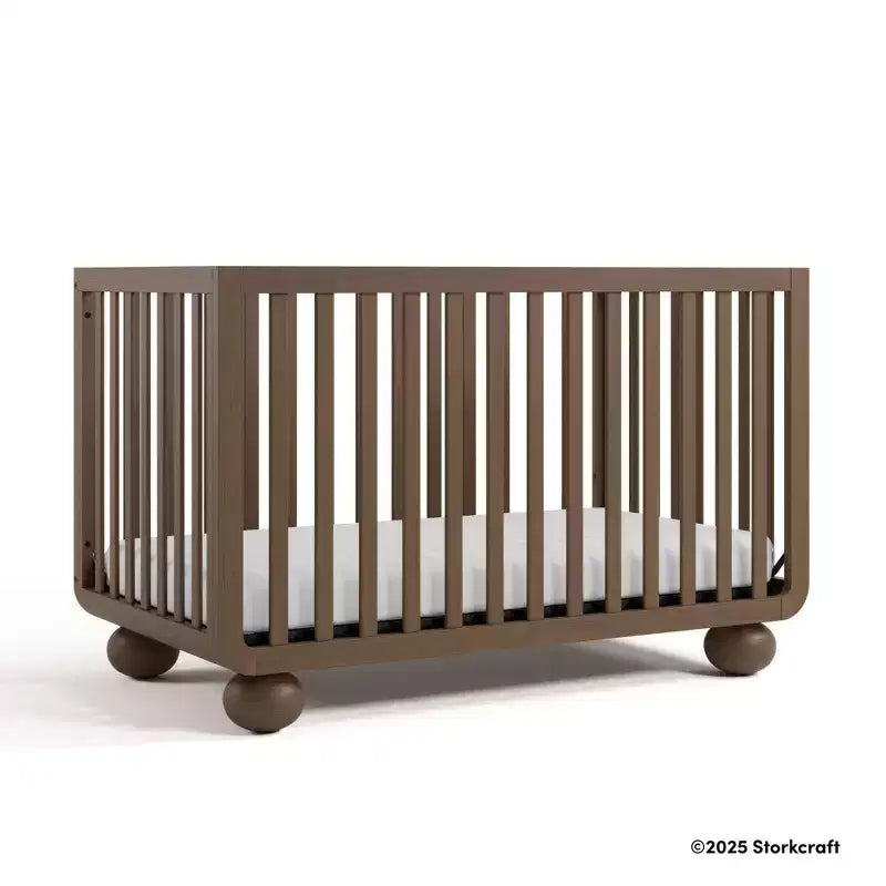 Lit de bébé convertible 5-en-1 Storkcraft Amalfi Deluxe avec barrière de protection pour tout-petits incluse