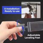 Table de préparation pliante en acier inoxydable - Établi robuste à deux niveaux avec étagère inférieure réglable - Roulettes verrouillables - Capacité de 204 à 417 kg