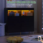 Commode COZONY pour chambre à coucher avec plan à langer, commode à langer pour bébé à 6 tiroirs avec étagères ouvertes