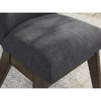 Signature Design by Ashley Kendamor, chaise de salle à manger rembourrée, lot de 2, gris foncé