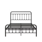 MAYEERTY Lit Plateforme en Métal Grand Format avec Support à Lattes Robuste et Rangement Sous le Lit pour Chambre à Coucher