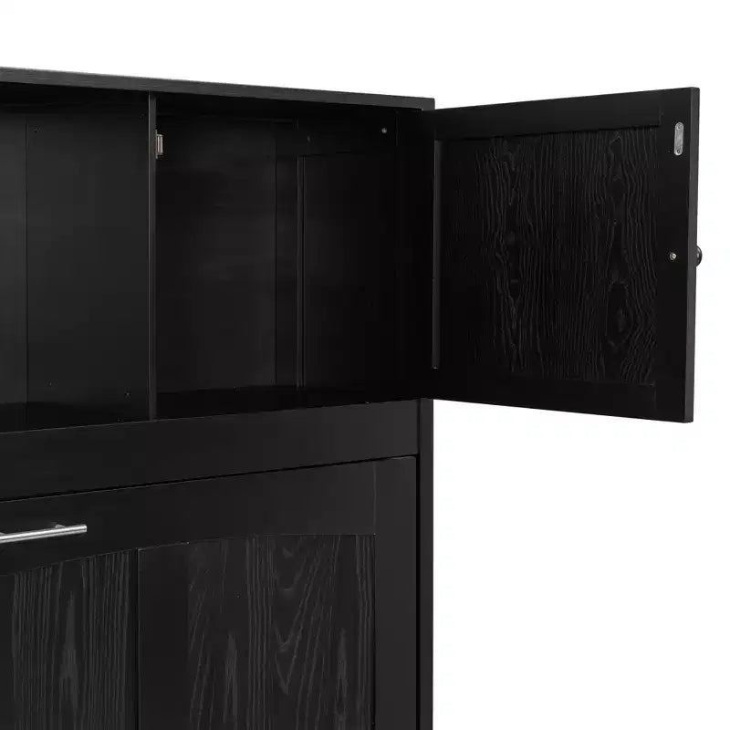Lit escamotable pleine grandeur Whisen avec armoires de rangement