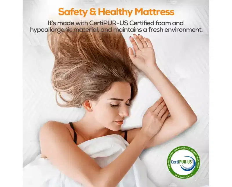 Liquidation de matelas : 14 matelas hybrides queen size - mousse à mémoire de forme et ressorts ensachés individuellement, soulagement de la pression, certifié CertiPUR-US, fermeté moyenne