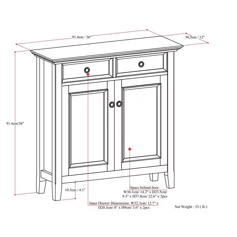 Meuble de rangement pour entrée Halifax