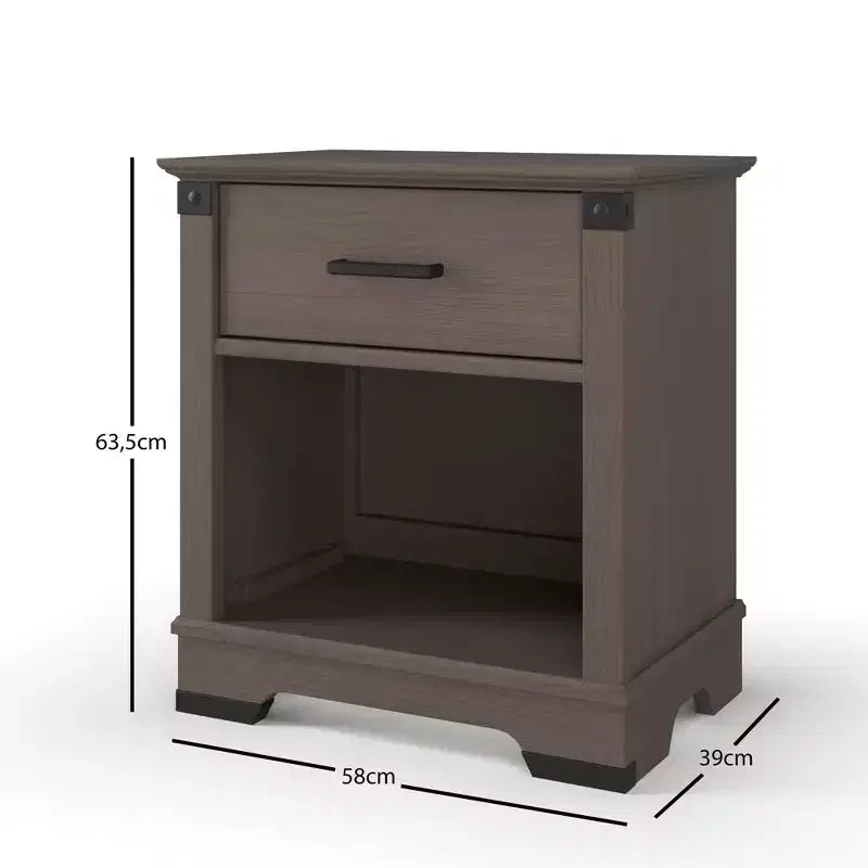 Table de chevet Child Craft Redmond 1 tiroir pour chambre de bébé ou chambre à coucher, Grand tiroir de rangement, En pin robuste, Finition non toxique et sans danger pour les bébés