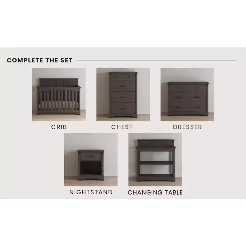 Table de chevet Child Craft Redmond 1 tiroir pour chambre de bébé ou chambre à coucher, Grand tiroir de rangement, En pin robuste, Finition non toxique et sans danger pour les bébés