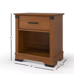 Table de chevet Child Craft Redmond 1 tiroir pour chambre de bébé ou chambre à coucher, Grand tiroir de rangement, En pin robuste, Finition non toxique et sans danger pour les bébés