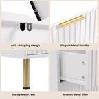 Commode à 8 tiroirs pour chambre à coucher, 140 cm de large, en bois moderne, design anti-basculement, organisateur de rangement robuste pour salon, entrée, chambre d'enfants