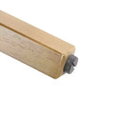 Lot de 2 tabourets de bar en bois, tabourets de comptoir, cadre en bois d'hévéa avec dossier ergonomique incurvé pour îlot de cuisine, bar à domicile, noyer - ModernLuxe