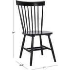 Chaise de salle à manger Novalyn Spindel - Lot de 2 - DCH8550 - Noir - Safavieh