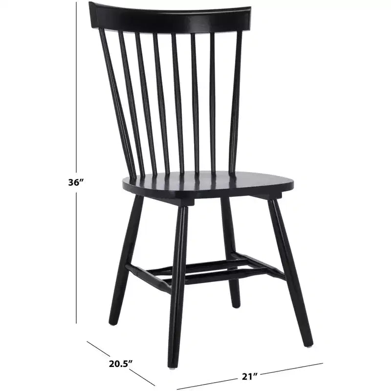 Chaise de salle à manger Novalyn Spindel - Lot de 2 - DCH8550 - Noir - Safavieh