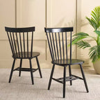 Chaise de salle à manger Novalyn Spindel - Lot de 2 - DCH8550 - Noir - Safavieh