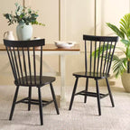 Chaise de salle à manger Novalyn Spindel - Lot de 2 - DCH8550 - Noir - Safavieh
