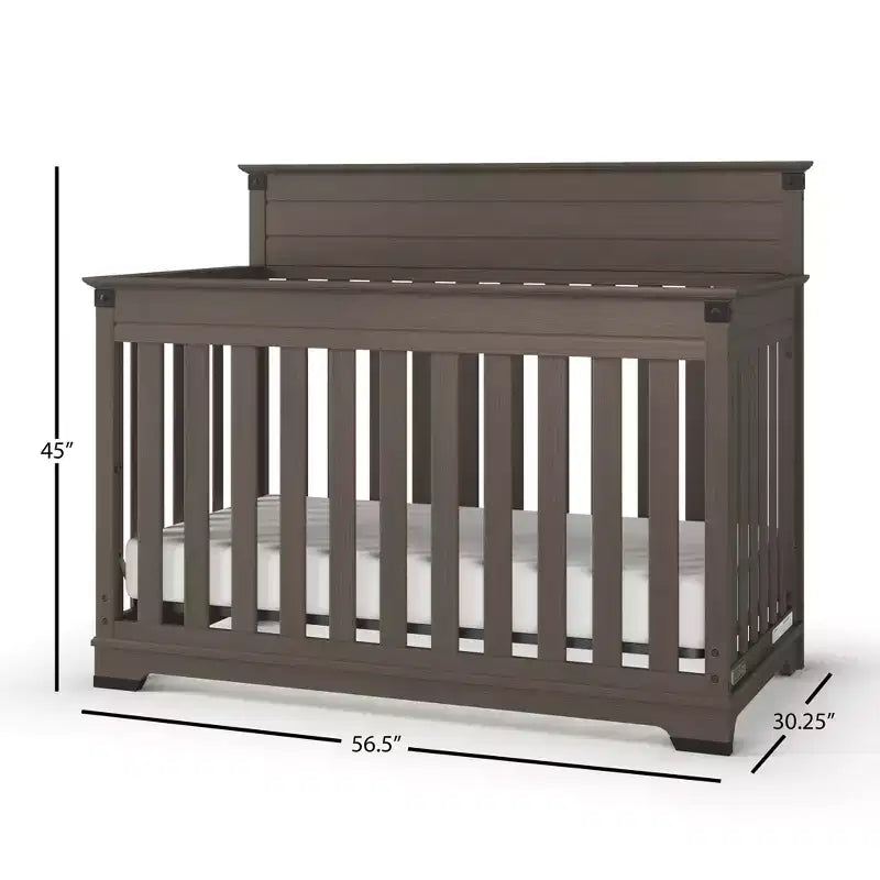 Child Craft Redmond Ensemble 4 pièces pour Chambre d'enfant : Lit bébé à panneaux, Commode à langer et Commode de rangement