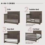 Child Craft Redmond Ensemble 4 pièces pour Chambre d'enfant : Lit bébé à panneaux, Commode à langer et Commode de rangement